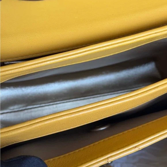 Chanel Lambskin Quilted Trendy Spirit Top Handle Bag Yellow series 30 Year 2020 - Picture 15 of 15